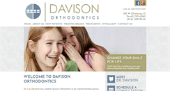Desktop Screenshot of davisonorthodontics.com